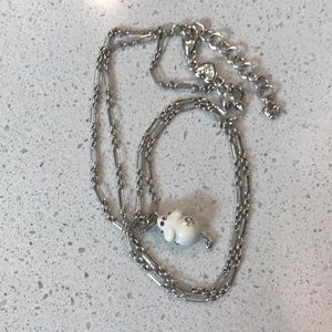 Brighton silver chain and mouse charm